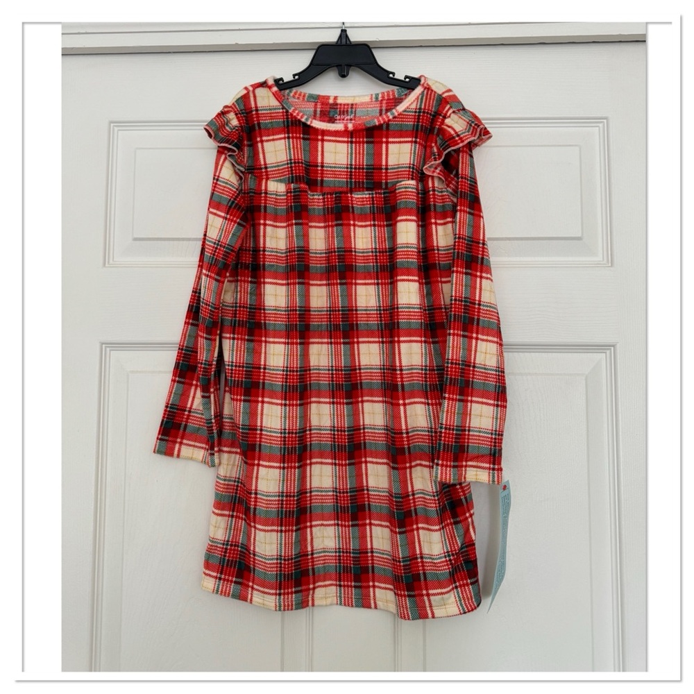 Girls Long Sleeve Nightgown Cat & Jack Plaid